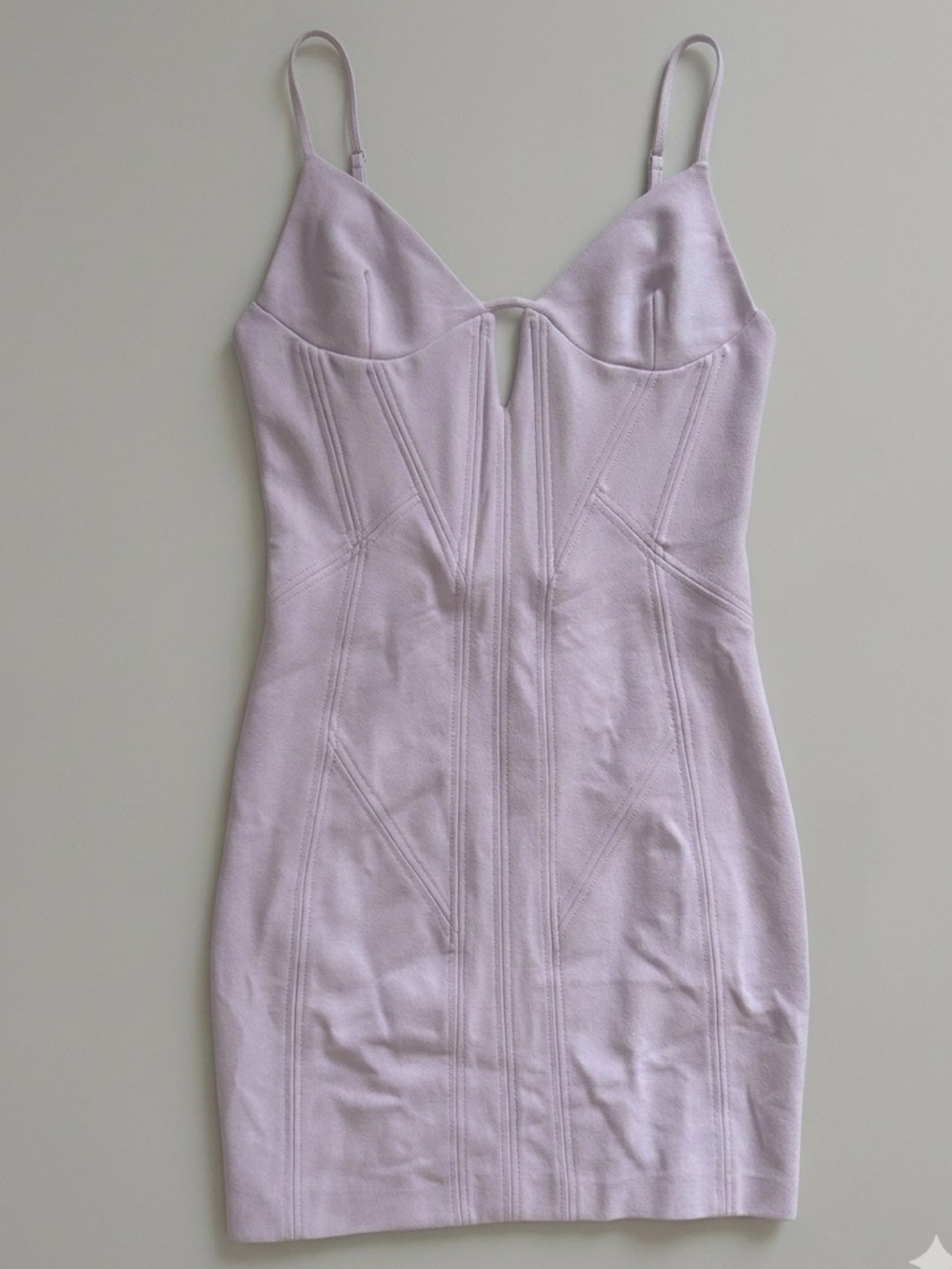 ZARA Purple Lavender Corset Bodycon Mini Dress NWT Small